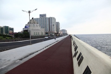 济州岛的海边