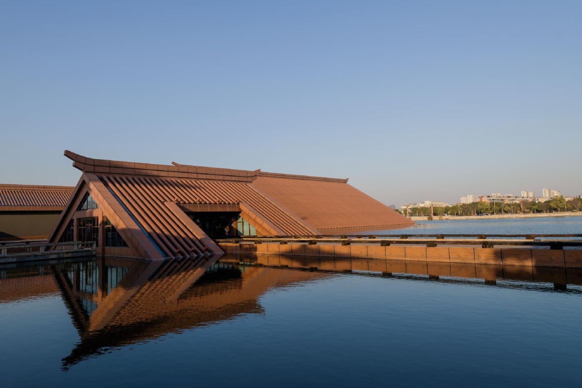 广富林遗址公园水上建筑