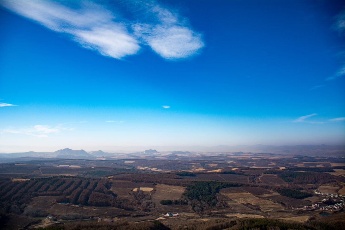 延边帽儿山顶景色