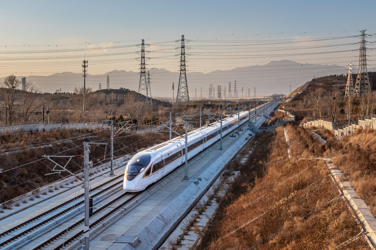 1/129铁路摄影爱好者铁路火车运输系统京张高铁#动车组发展出行#交通