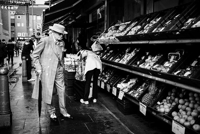 The Suitman in Chinatown. 