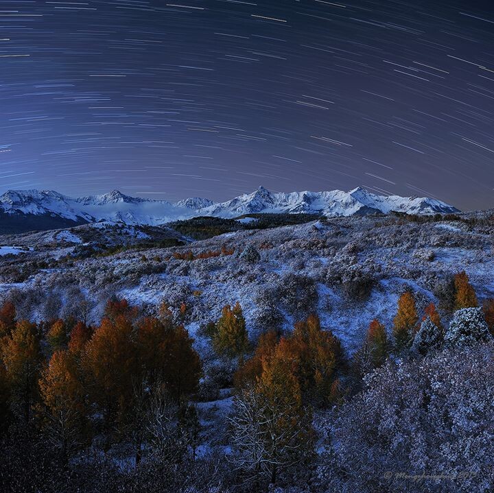 一直盼着秋天的雪，今年终于等来了。