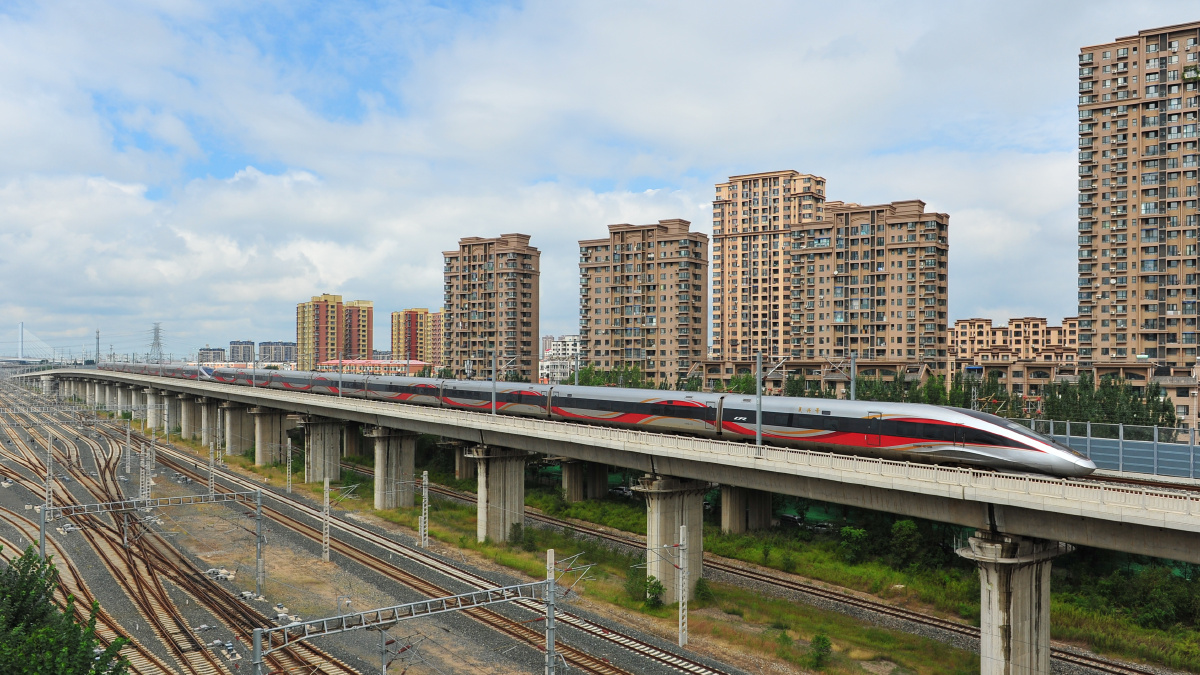 京沈高铁复兴号智能动车组cr400bf-gz～ - anytrain - 图虫