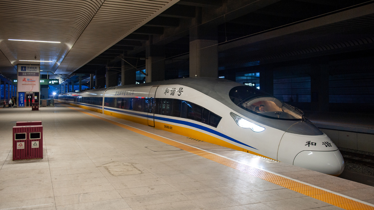 坐车偶遇高速综合检测列车crh380bj0301