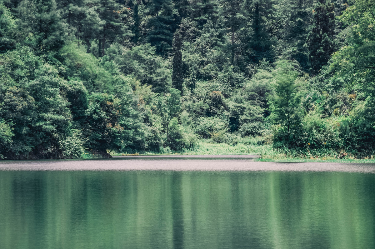 昆明大墨雨水库水清境幽一座小村子里的夏天