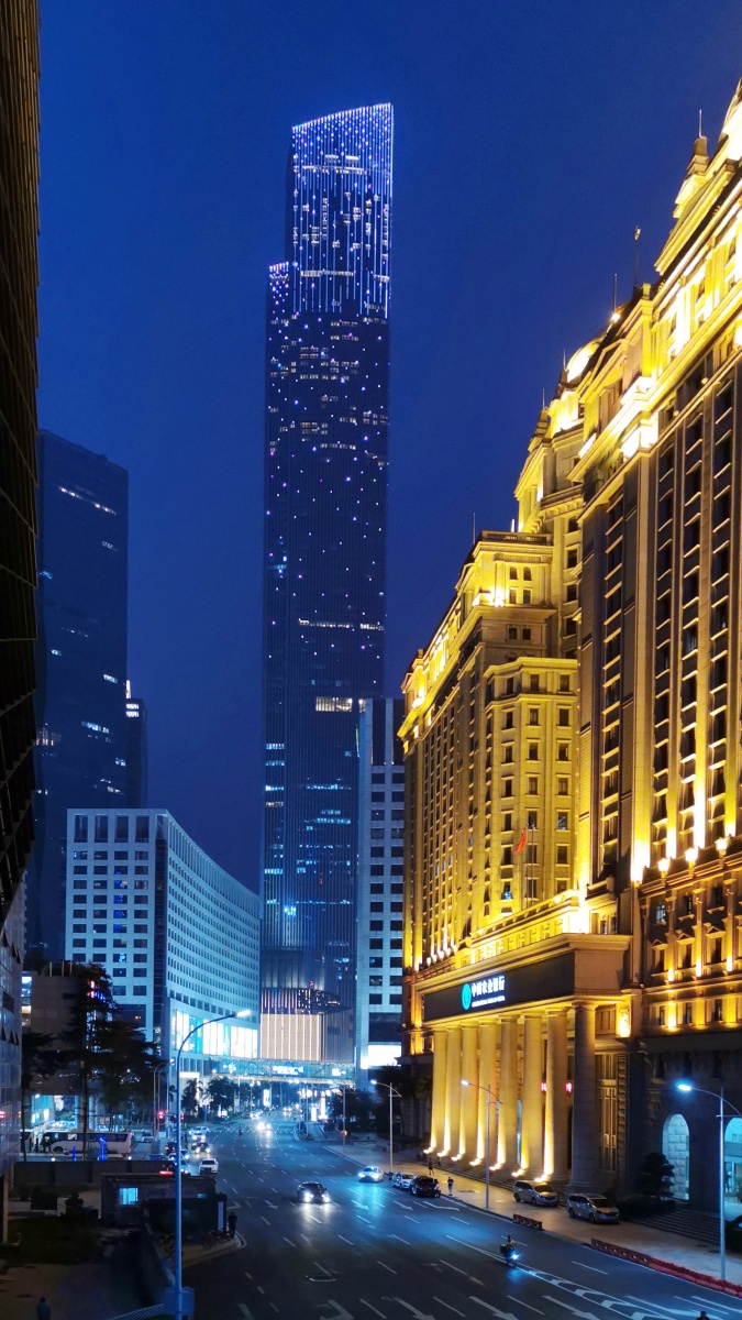 广州金融中心夜景