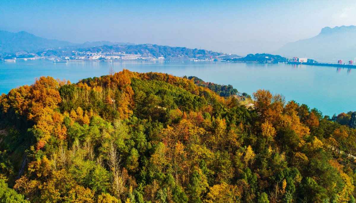 绚丽三峡惹人醉20201212于湖北宜昌秭归县茅坪镇无人机照片王罡摄