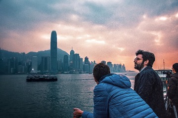 维港落霞