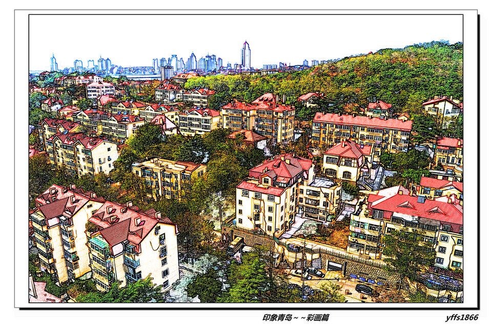 红瓦绿树～充满活力<br />
