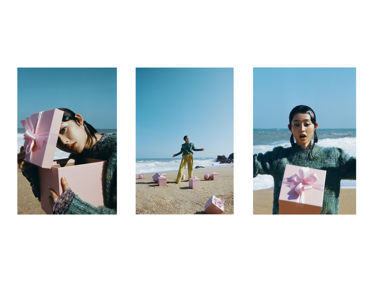 《浪漫藏于身后》| @婴宁lasw 外面的花已经开得很像样了, 我看到海浪