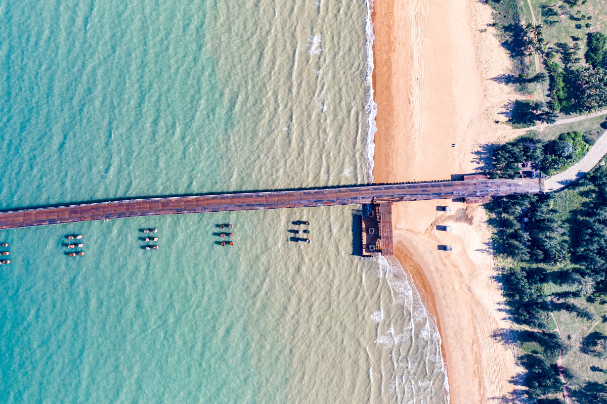 海口西海岸南海明珠人工岛栈桥