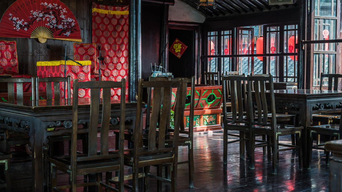 同里的细节南园茶社退思园