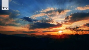 夕阳——卡片拍摄