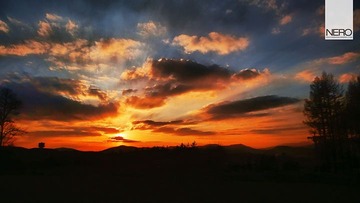 夕阳——卡片拍摄