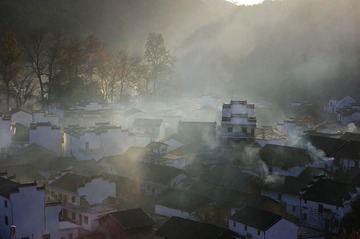 江西婺源石城早晨9
