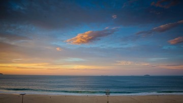 Copacabana海滩的的云