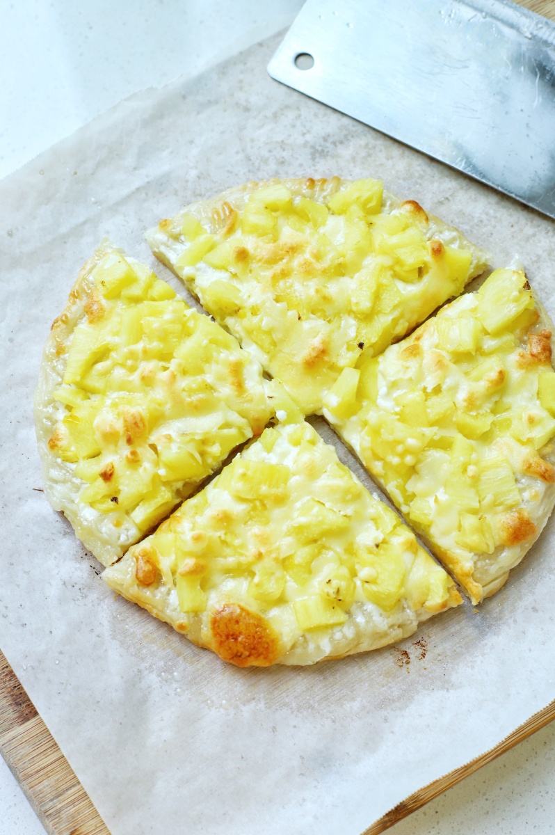 93手抓饼版·菠萝披萨(吃不到披萨的日子,想着法儿也要吃~) 95