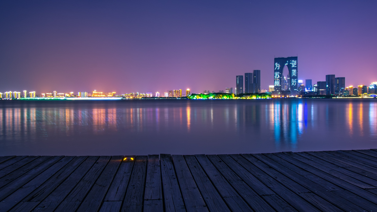 金鸡湖之夜 - 且听风吟8875 - 图虫网 - 优质摄影师交流社区