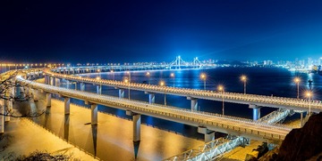 夜海跨桥韵