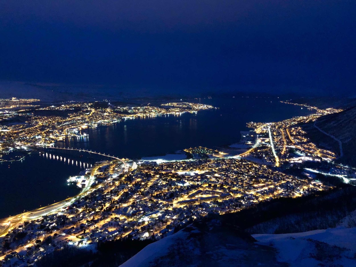 特罗姆瑟的超级夜景