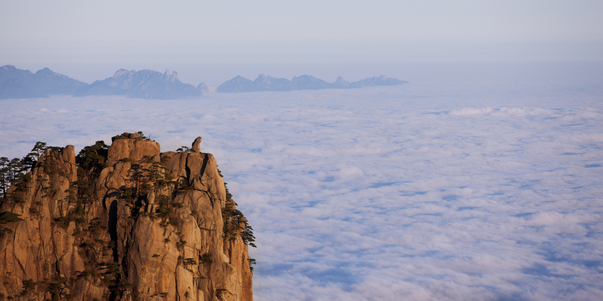 黄山风光猴子观海