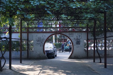 社区门口