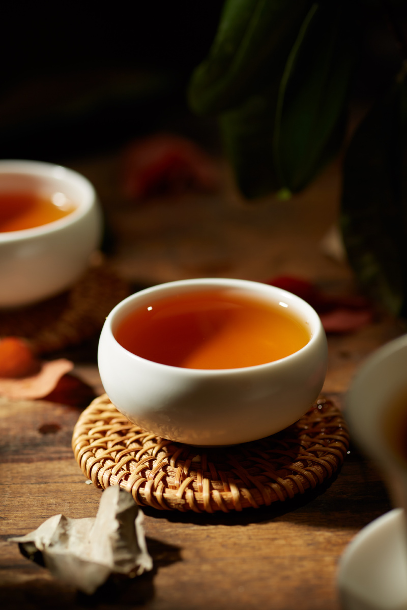 这组照片根据喝茶的步奏完成