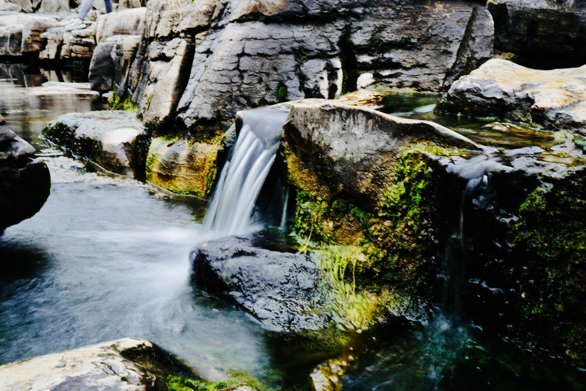 济南泉水溪流汇聚于护城河