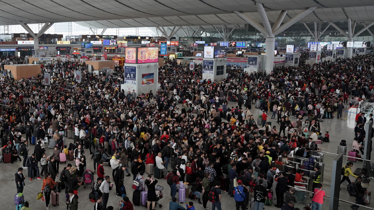 这是中国的春运人流大军