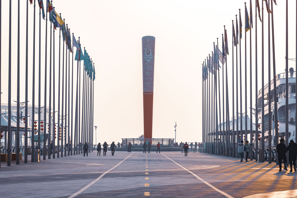 奥运火炬--青岛奥帆中心