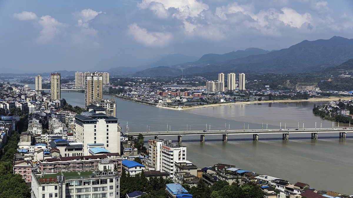 家乡慈利溇水澧水交汇
