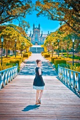 压缩 悉尼大学桥上