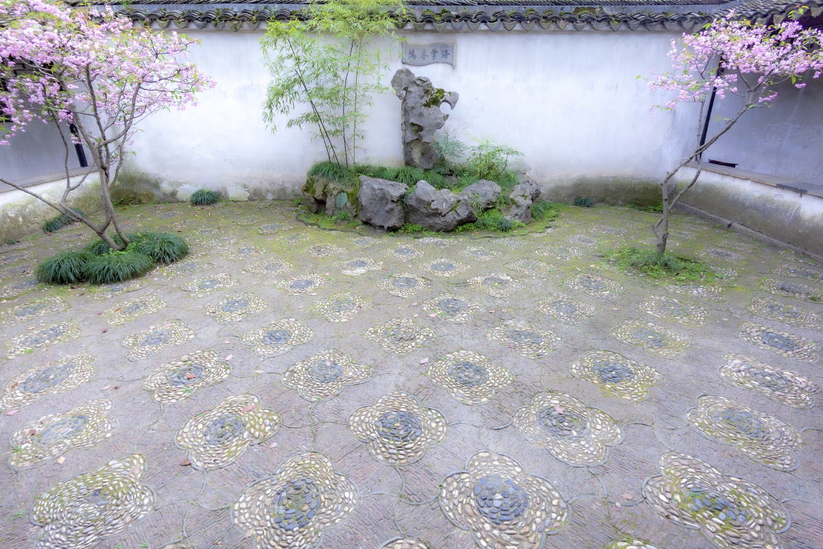 苏州拙政园之海棠春坞景点