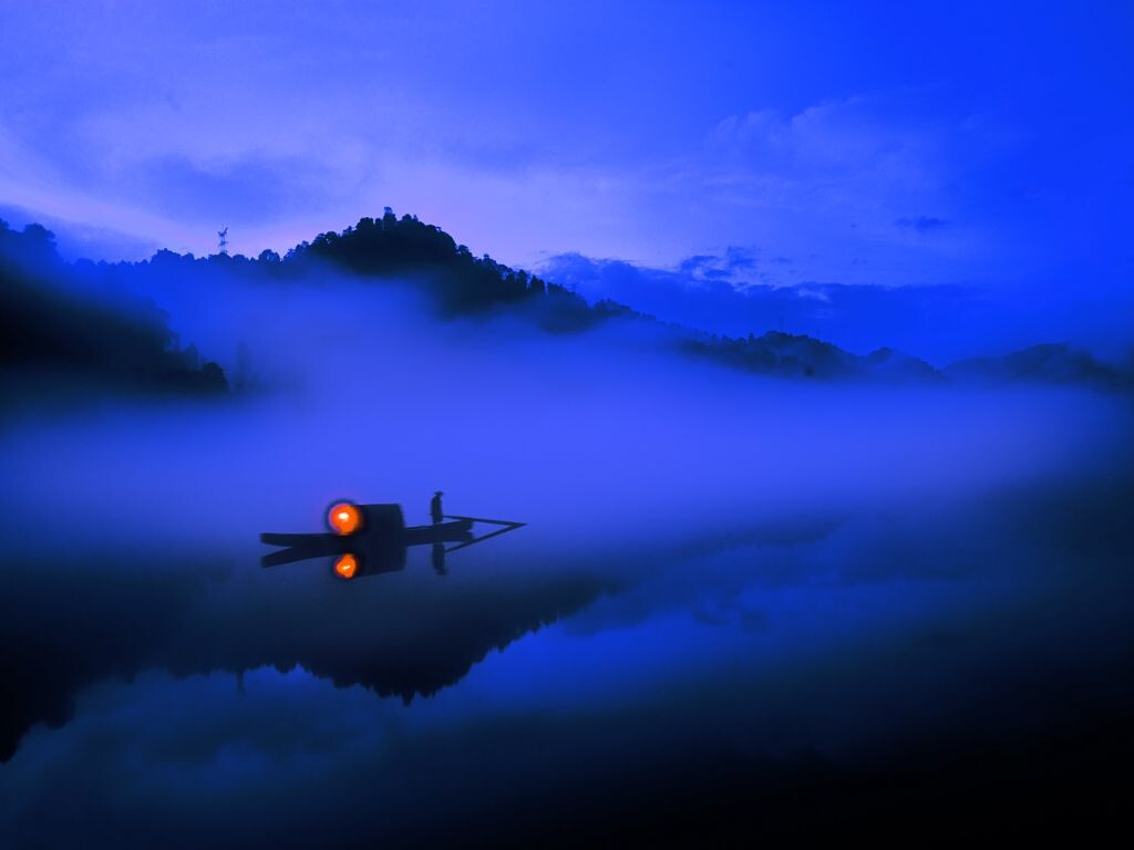 东江渔火<br />
