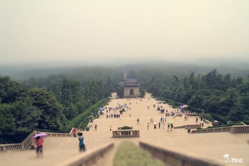 移轴效果的中山陵