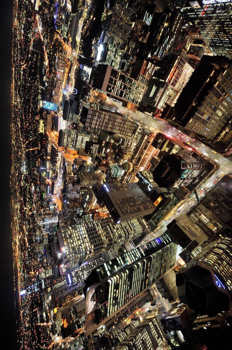 悉尼城市夜景俯拍