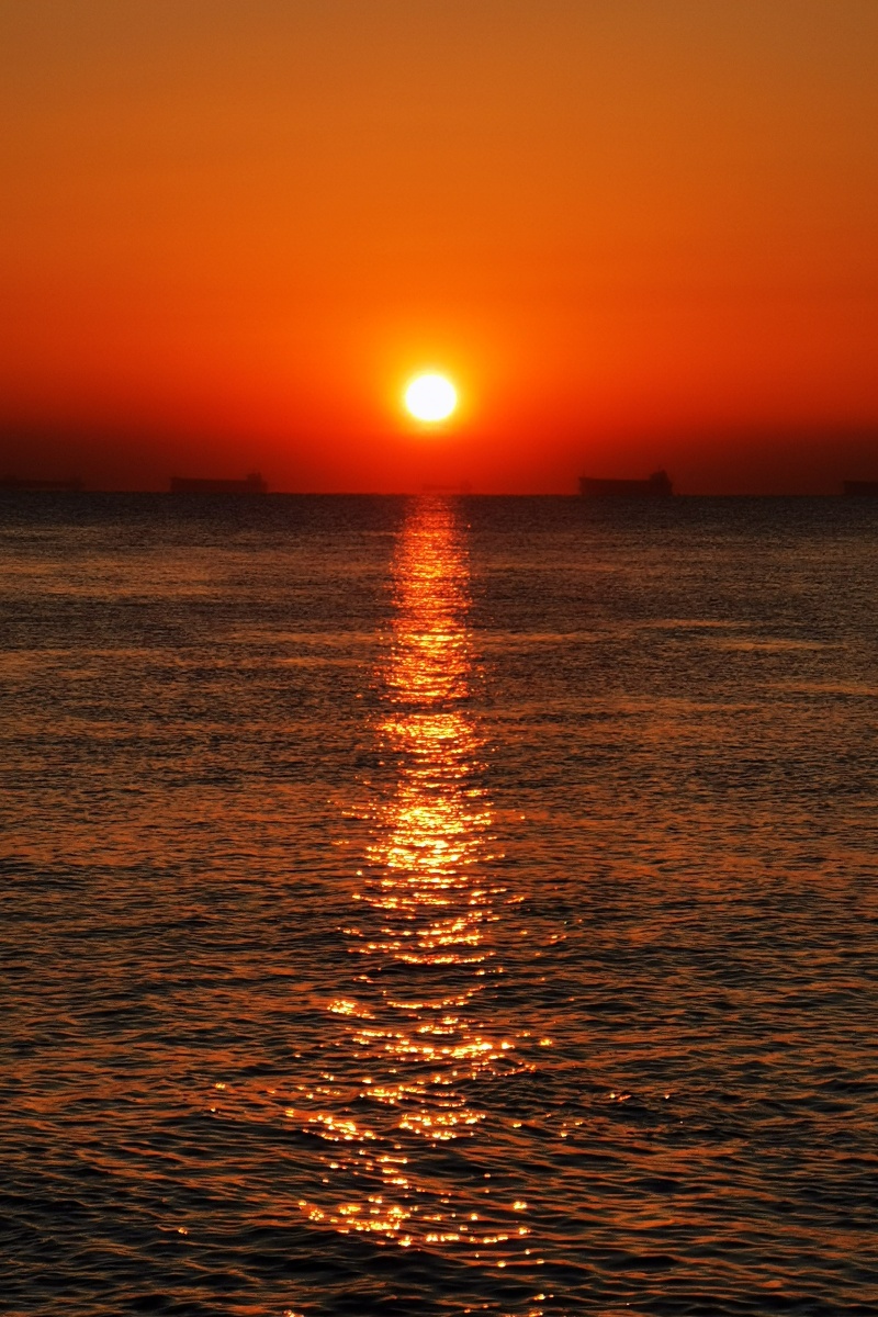 北戴河冬日日出