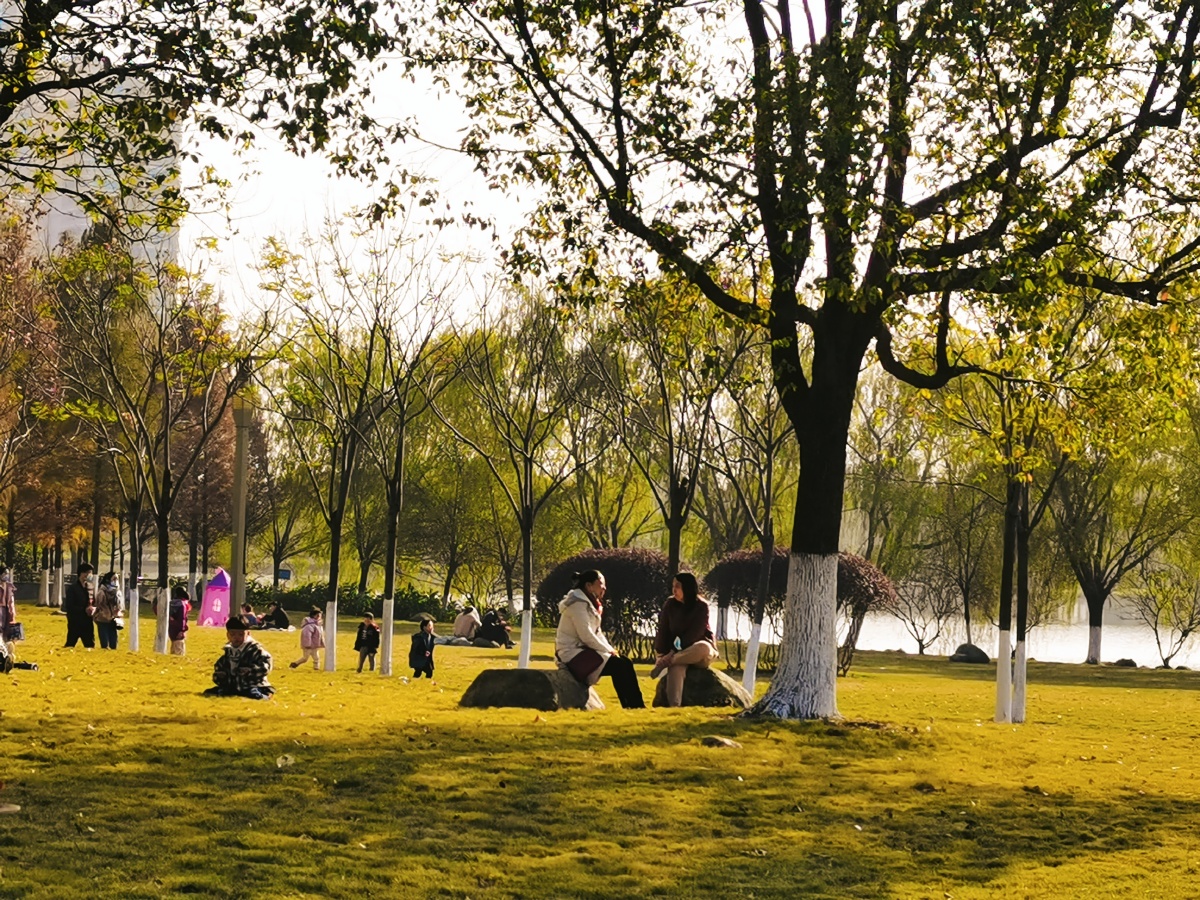 冬日暖阳汉川公园