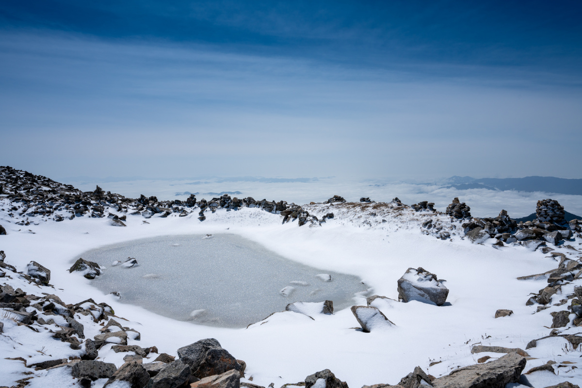 太白山冰冻二爷海大爷海三爷海拔仙台