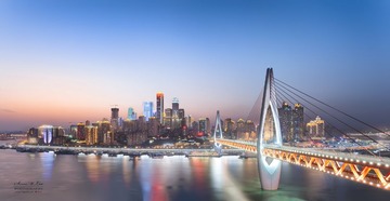 重庆渝中半岛CBD及东水门大桥