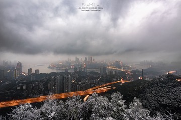 风雪盖渝州 - 记2016年1月23日，重庆，雪