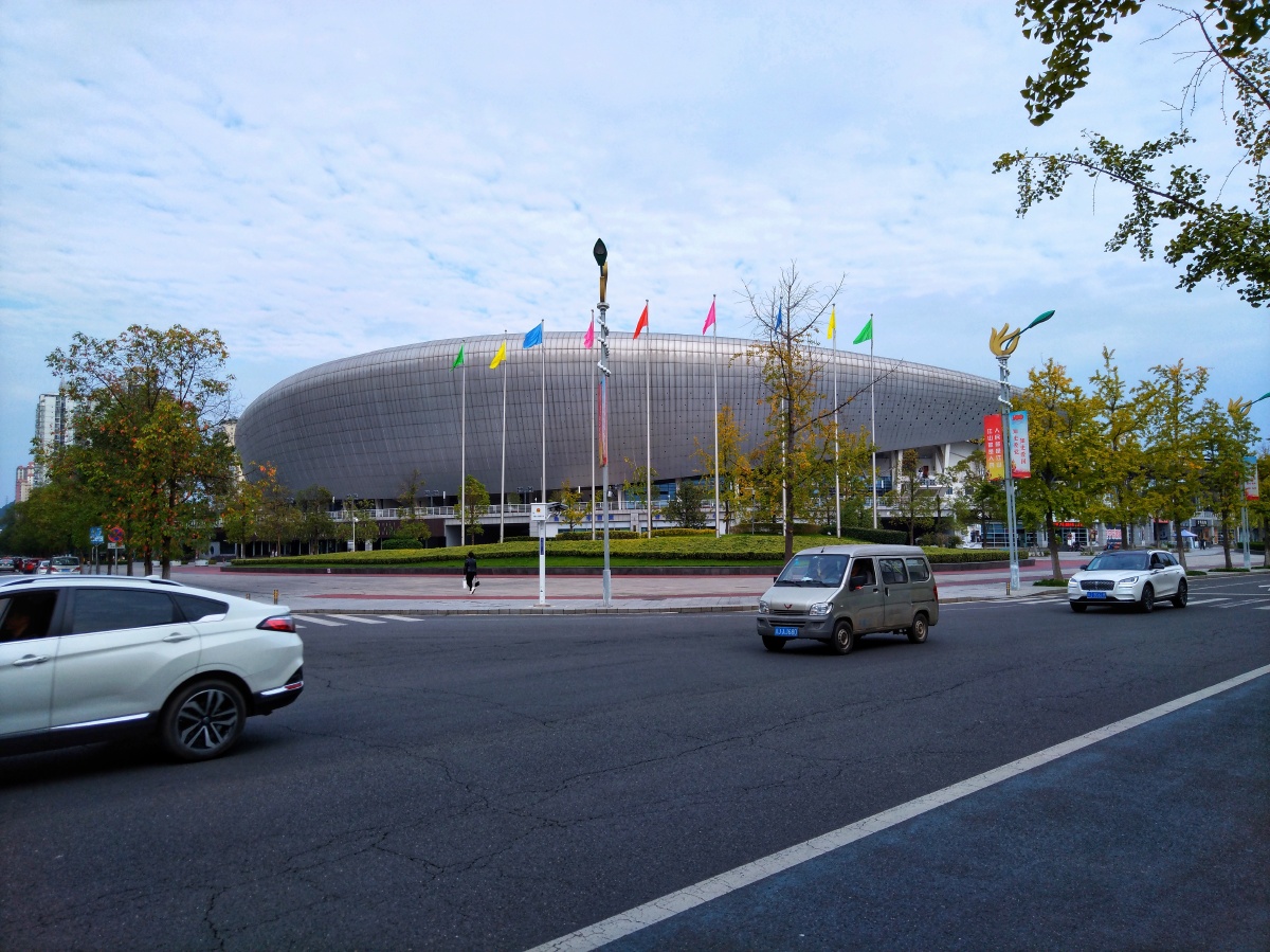 城市风光拍摄于四川遂宁市河东新区