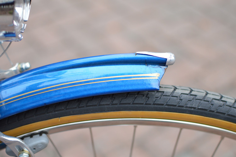 26寸宝蓝色凤凰改装复古自行车