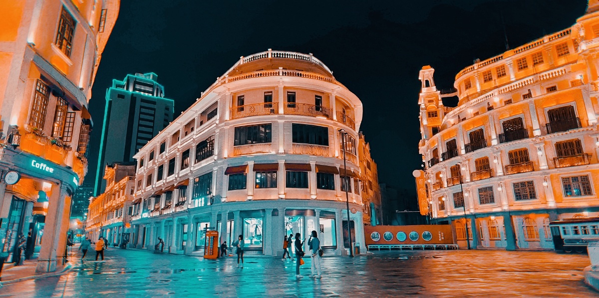 汕头小公园骑楼镜花水月如梦如幻