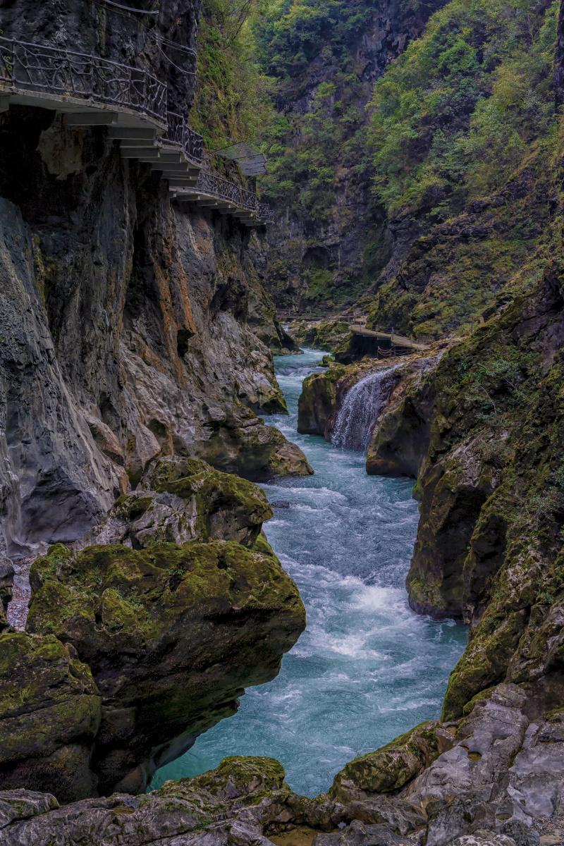 峡谷碧色贵州铜仁大峡谷