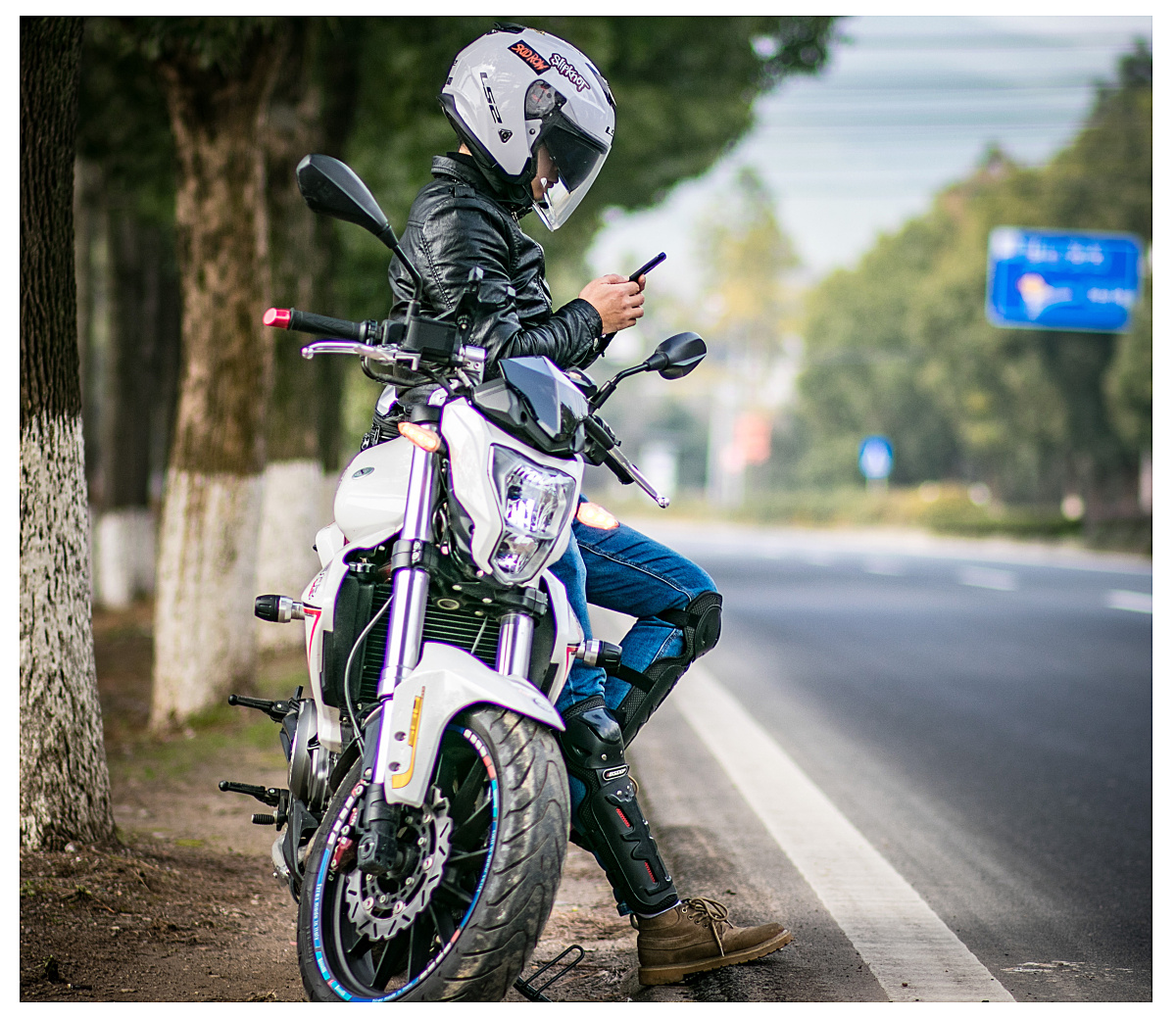 自拍我的机车照