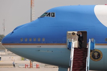 DSC_3565_air force one, ben-gurion air port, obama, welcoming c
