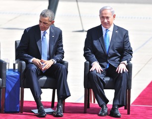 YIN_3715_ben gurion airport, netanyahu, obama, welcoming ceremo