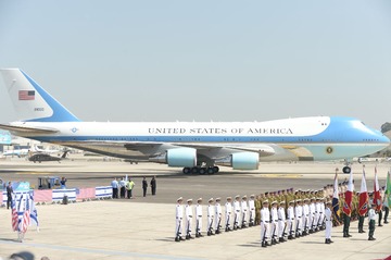 YIN_4509_air force one, ben-gurion air port, obama, welcoming c