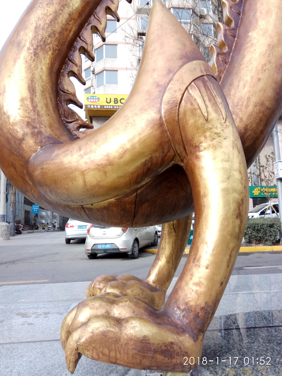 秦岭大峪鎏金铁芯铜龙古观音禅寺千年古银杏树